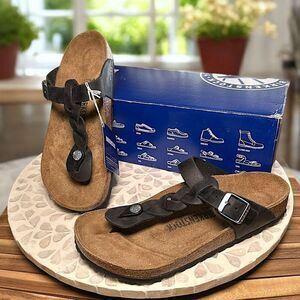 Birkenstock Granada Oiled Leather Braided Strap Sandals Women’s 7-7.5 EU 38